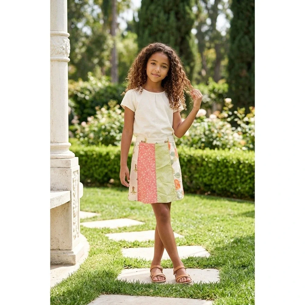 Vintage Gymboree Girls‎ Aloha Island Patchwork Skort Hula Pineapple Pink Green 5